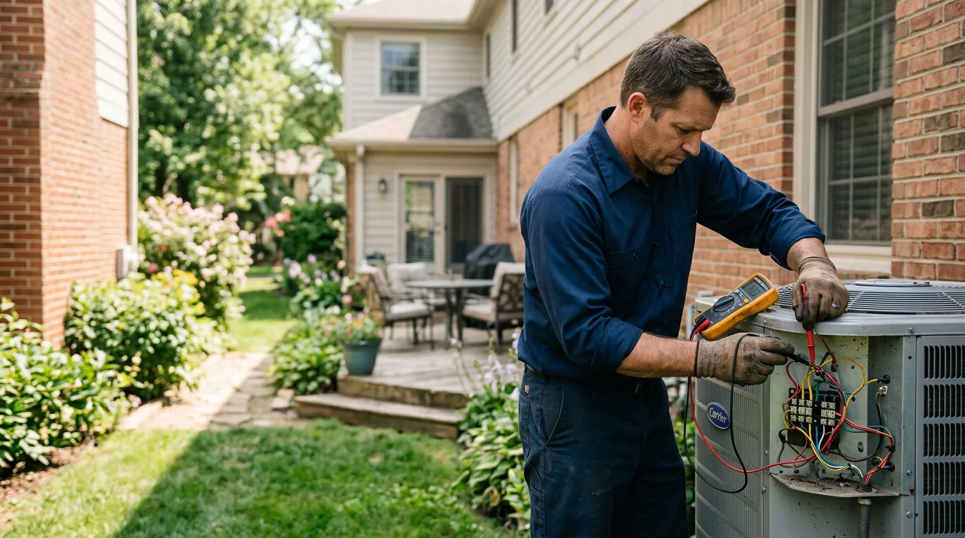 HVAC technician working near East Rockaway, NY